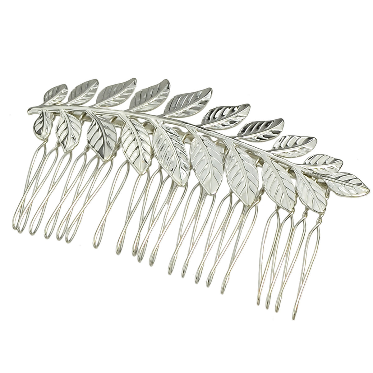 Costume Hair Accessories Gold Silver Leaf Hair Comb Hair Clips Girls Headpiece-4